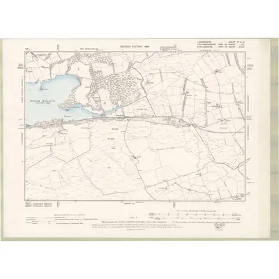 1896 Map of Lanarkshire Sheet IX.NW, 1899 Print