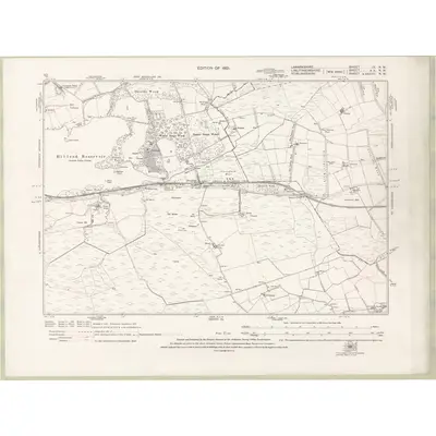 1910 Map of Lanarkshire Sheet IX.NW, 1921 Print