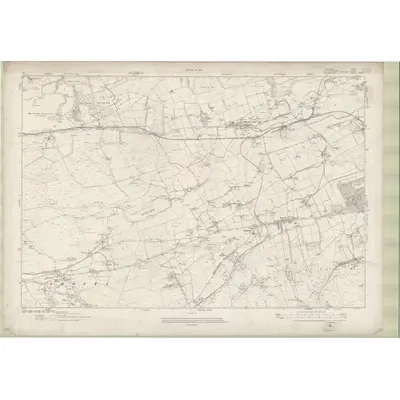 1910 Map of Lanarkshire Sheet IX, 1921 Print