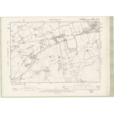 1897 Map of Lanarkshire Sheet IX.SE, 1899 Print