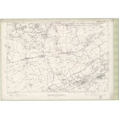 1910 Map of Lanarkshire Sheet IXa, 1922 Print