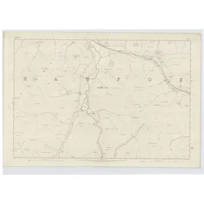 1859 Map of Lanarkshire, Sheet L, 1863 Print