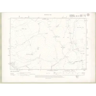 1909 Map of Lanarkshire Sheet LI.NW, 1911 Print