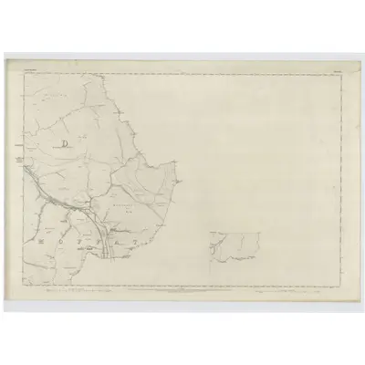 1859 Map of Lanarkshire, Sheet LI (with inset LIV), 1863 Print