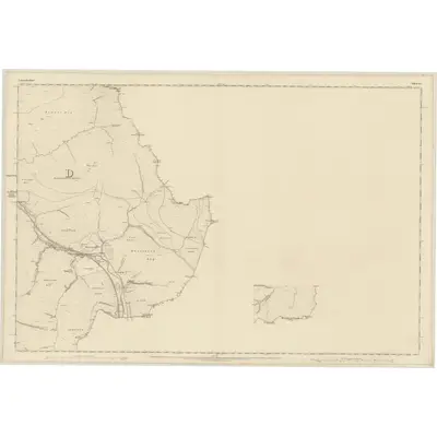 1859 Map of Lanarkshire, Sheet LI (with inset LIV), 1863 Print