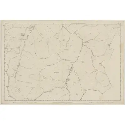 1859 Map of Lanarkshire, Sheet LIII, 1863 Print