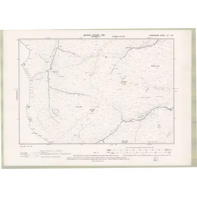 1896 Map of Lanarkshire Sheet LIII.SW, 1899 Print