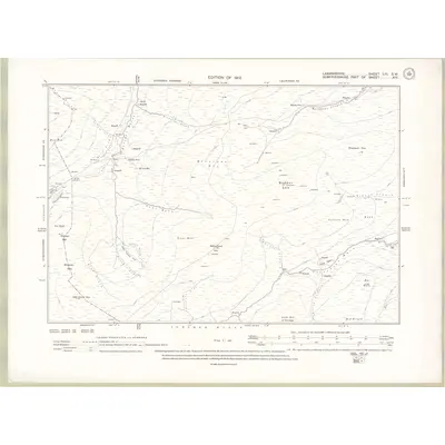 1909 Map of Lanarkshire Sheet LIII.SW, 1912 Print