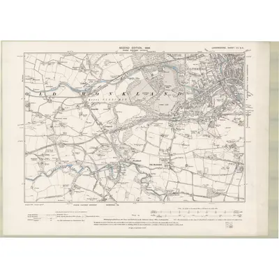 1897 Map of Lanarkshire Sheet VII.SE, 1899 Print