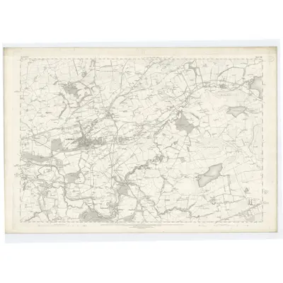 1859 Map of Lanarkshire, Sheet VIII, 1864 Print