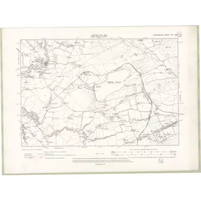 1910 Map of Lanarkshire Sheet VIII.SE, 1913 Print