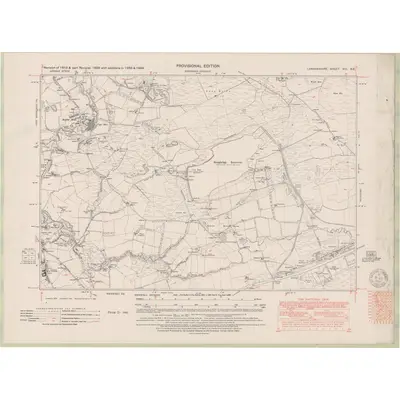 1946 Map of Lanarkshire Sheet VIII.SE, 1950 Print