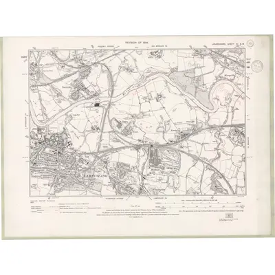 1934 Map of Lanarkshire Sheet XI.NW