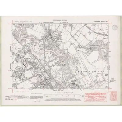 1938 Map of Lanarkshire Sheet XI.SE, 1947 Print
