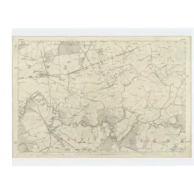 1859 Map of Lanarkshire, Sheet XII, 1864 Print