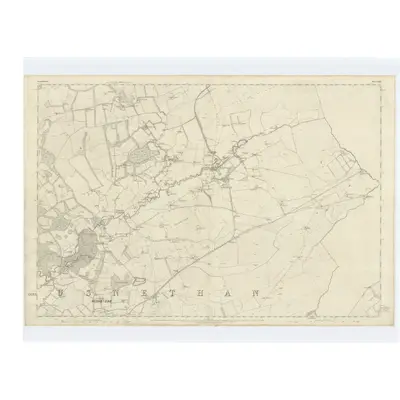 1859 Map of Lanarkshire, Sheet XIII, 1864 Print