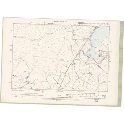 1897 Map of Lanarkshire Sheet XIV.NE & SE, 1899 Print