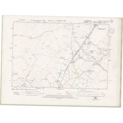 1910 Map of Lanarkshire Sheet XIV.NE & SE, 1922 Print
