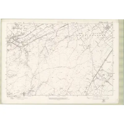1910 Map of Lanarkshire Sheet XIV, 1922 Print
