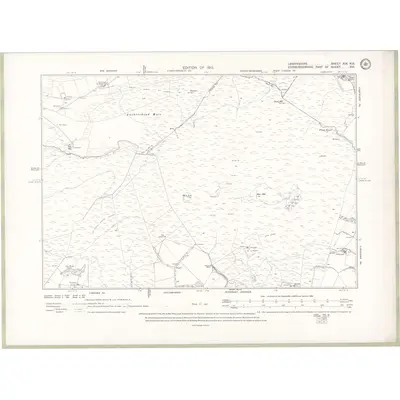 1910 Map of Lanarkshire Sheet XIX.NE, 1913 Print