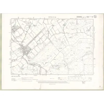 1909 Map of Lanarkshire Sheet XL.NW, 1912 Print