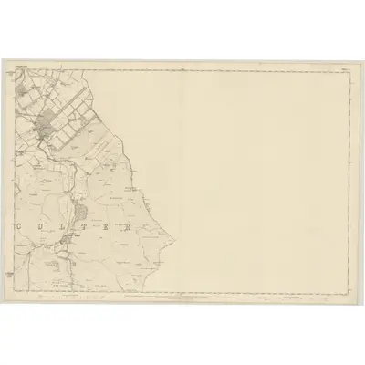 1859 Map of Lanarkshire, Sheet XL, 1864 Print