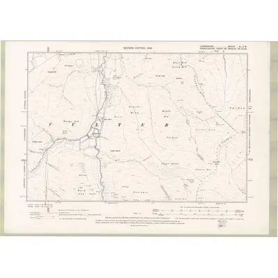 1896 Map of Lanarkshire Sheet XL.SW, 1899 Print