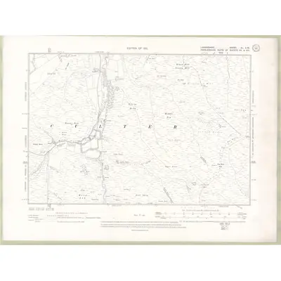1909 Map of Lanarkshire Sheet XL.SW, 1912 Print