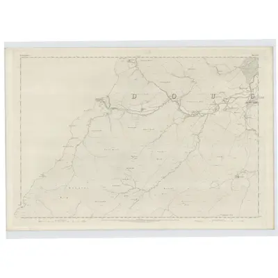 1858 Map of Lanarkshire, Sheet XLI, 1863 Print