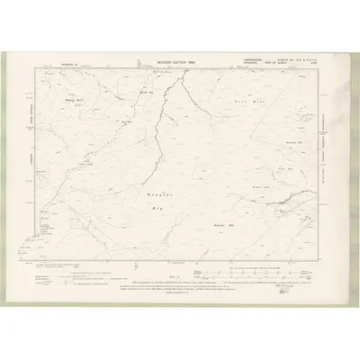 1896 Map of Lanarkshire Sheet XLI.SW & XLIa.SE, 1899 Print