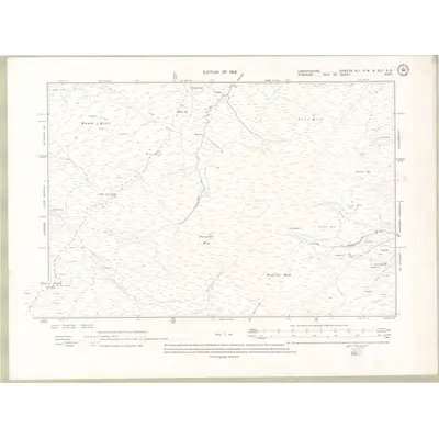 1909 Map of Lanarkshire Sheet XLI.SW & XLla SE, 1912 Print