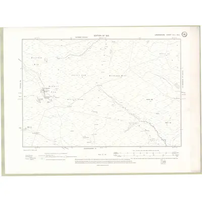 1909 Map of Lanarkshire Sheet XLII.NE, 1912 Print