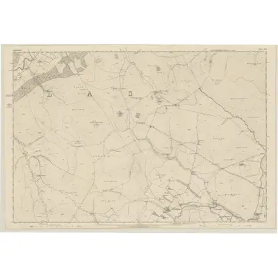 1858 Map of Lanarkshire, Sheet XLII, 1863 Print