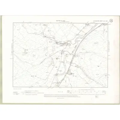 1909 Map of Lanarkshire Sheet XLIII.NW, 1912 Print