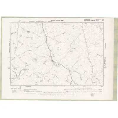 1896 Map of Lanarkshire Sheet XLIV.NW, 1899 Print