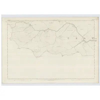 1859 Map of Lanarkshire, Sheet XLV, 1864 Print