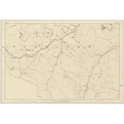 1859 Map of Lanarkshire, Sheet XLVI, 1863 Print