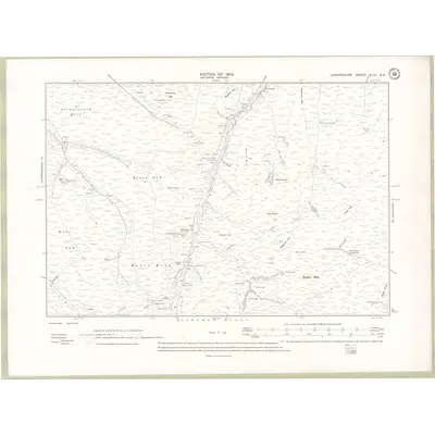 1909 Map of Lanarkshire Sheet XLVI.SE, 1912 Print