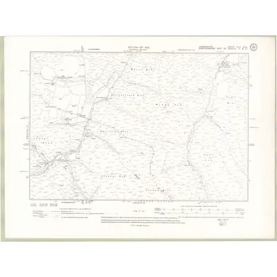 1909 Map of Lanarkshire Sheet XLVI.SW, 1912 Print