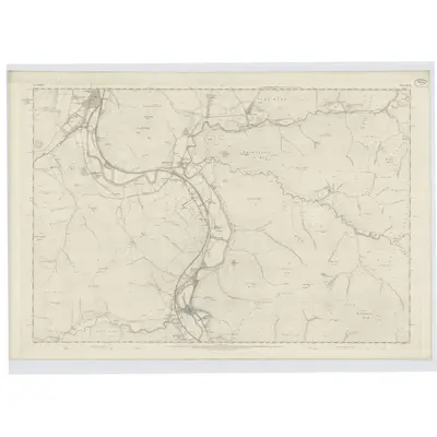 1859 Map of Lanarkshire, Sheet XLVII, 1864 Print
