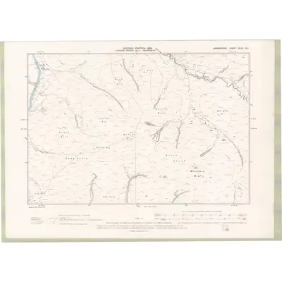 1896 Map of Lanarkshire Sheet XLVII.SE, 1898 Print