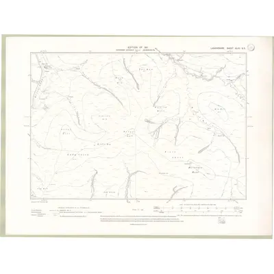 1909 Map of Lanarkshire Sheet XLVII.SE, 1911 Print