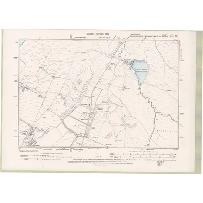 1897 Map of Lanarkshire Sheet XV.SW, 1899 Print