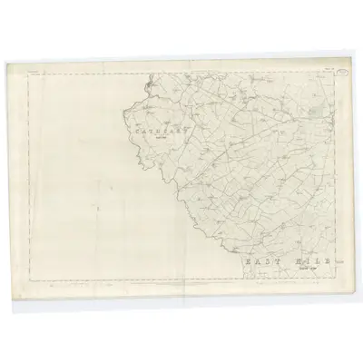 1858 Map of Lanarkshire, Sheet XVI, 1864 Print