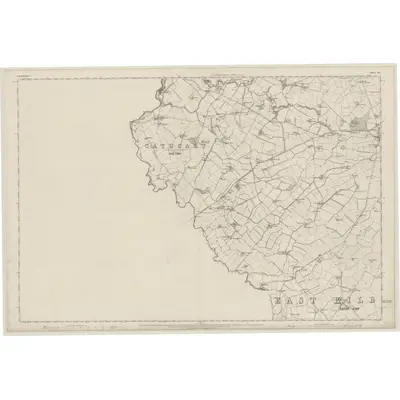 1858 Map of Lanarkshire, Sheet XVI, 1864 Print