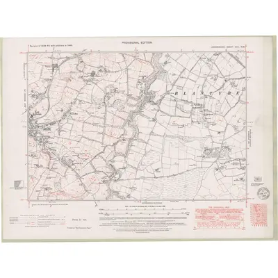 1946 Map of Lanarkshire Sheet XVII.NW, 1949 Print