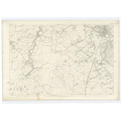 1858 Map of Lanarkshire, Sheet XVII, 1864 Print