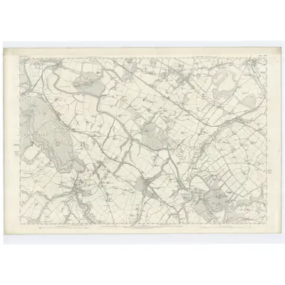1859 Map of Lanarkshire, Sheet XVIII, 1864 Print