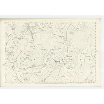 1859 Map of Lanarkshire, Sheet XX, 1864 Print