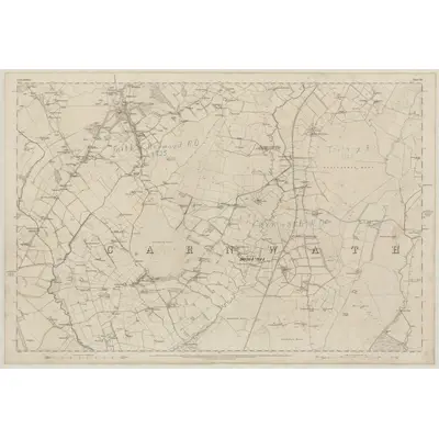 1859 Map of Lanarkshire, Sheet XX, 1864 Print